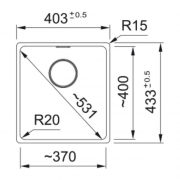 Franke Maris MRG 210-37 Fragranit DuraKleen Plus, Farbe Black Matt - Black Collection, fl�chenb�ndig, Handbet�tigung schwarz, 135.0683.044