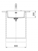 Franke Maris MRG 210-52 Fragranit DuraKleen Plus, Farbe Onyx, fl�chenb�ndig, Handbet�tigung, 135.0682.988