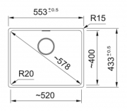 Franke Maris MRG 210-52 Fragranit DuraKleen Plus, Farbe Steingrau, fl�chenb�ndig, Handbet�tigung, 135.0682.989