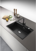 Franke Maris MRG 210-72 A Fragranit DuraKleen Plus, Farbe Black Matt, fl�chenb�ndig, Druckknopfventil, 135.0682.969