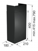 Franke Schacht schwarz (Zubeh�r) f�r Mythos Air Hub, 112.0681.031