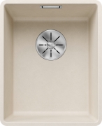 Blanco Subline 320-F Silgranit PuraDur 2, fl�chenb�ndig, Farbe softweiss, InFino Ablauf, 527159