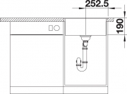 Blancodalago 5-F Einbausp�le fl�chenb�ndig, Farbe cafe, 518536