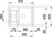 Blanco Metra 6 Silgranit PuraDur 2, Farbe vulkangrau, 527295