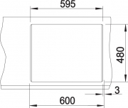 Blanco Metra 6 Silgranit PuraDur 2, Farbe vulkangrau, 527295