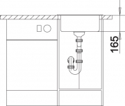 Blanco Rondo Silgranit PuraDur 2, Farbe vulkangrau, 527240