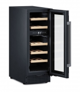 Dometic C18B, Weink�hlschrank mit zwei Zonen, 18 Flaschen, Edelstahl und Schwarz, EEK: G