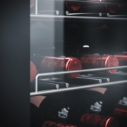 Dometic C35F, Weink�hlschrank freistehend, eine Zone, 35 Flaschen, Edelstahl und Schwarz, EEK: G