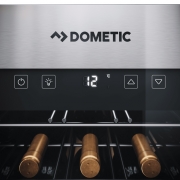 Dometic C35F, Weink�hlschrank freistehend, eine Zone, 35 Flaschen, Edelstahl und Schwarz, EEK: G