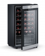 Dometic C55F, Weink�hlschrank freistehend, eine Zone, 55 Flaschen, Edelstahl und Schwarz, EEK: G