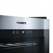 Dometic C75F, Weink�hlschrank freistehend, eine Zone, 75 Flaschen, Edelstahl und Schwarz, EEK: G