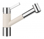 Blanco Tivo-S Silgranit-Look, 2-farbig, Farbe softweiss/chrom, 526977