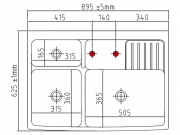 Systemceram KeraDomo CENTRA 90, Farbe Gr�nland (gl�nzend), mit 5 Jahren Garantie