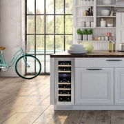 Dunavox Flow 17, Weink�hlschrank Unterbau, schwarz, DAUF-17.58DB. Mit 3 Jahren Garantie!