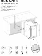 Dunavox Flow 32, Weink�hlschrank, Edelstahl, DAUF-32.83SS. Mit 3 Jahren Garantie!
