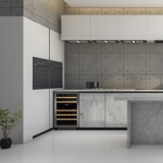 Dunavox Flow 38, Unterbau-Weink�hlschrank, Edelstahl, DAUF-38.100DSS. Mit 3 Jahren Garantie!