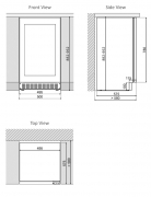 Dunavox Flow 38TO, Unterbau-Weink�hlschrank, Edelstahl, DAUF-38.100DSS.TO. Mit 3 Jahren Garantie!