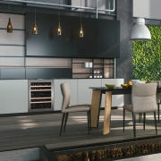 Dunavox Flow 39, Unterbau-Weink�hlschrank, schwarz, DAUF-39.121DB. Mit 3 Jahren Garantie!