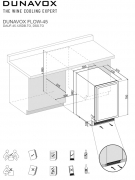 Dunavox Flow 45, Unterbau-Weink�hlschrank, Edelstahl, DAUF-45.125DSS.TO. Mit 3 Jahren Garantie!