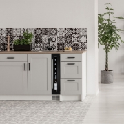 Dunavox Flow 9, Weink�hlschrank Unterbau, schwarz, DAUF-9.22B. Mit 3 Jahren Garantie!