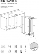 Dunavox Flow 9, Weink�hlschrank Unterbau, Edelstahl, DAUF-9.22SS. Mit 3 Jahren Garantie!