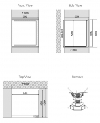 Dunavox Glance 25, Weink�hlschrank, ohne Front, DAVG-25.63DOP.TO. Mit 3 Jahren Garantie!