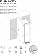 Dunavox Grande 181, Weink�hlschrank, schwarz, DX-181.490DBK. Mit 3 Jahren Garantie!