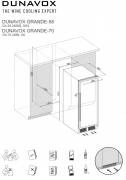 Dunavox Grande / Sera 58, Weink�hlschrank, Edelstahl, DX-58.258DSS. Mit 3 Jahren Garantie!