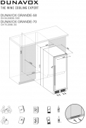 Dunavox Grande / Sera 70, Weink�hlschrank, Edelstahl, DX-70.258DSS. Mit 3 Jahren Garantie!