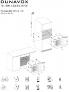 Dunavox Soul 18, Weink�hlschrank, schwarz, DAVS-18.46B. Mit 3 Jahren Garantie!
