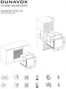 Dunavox Soul 25, Weink�hlschrank, Edelstahl, DAVS-25.63DSS. Mit 3 Jahren Garantie!