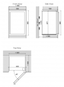 Dunavox Soul 42, Weink�hlschrank, schwarz, DAB-42.117DB. Mit 3 Jahren Garantie!