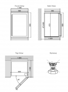 Dunavox Soul 49, Weink�hlschrank, schwarz, DAVS-49.116DB. Mit 3 Jahren Garantie!