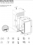 Dunavox Soul 89, Weink�hlschrank, schwarz, DX-89.246TB. Mit 3 Jahren Garantie!