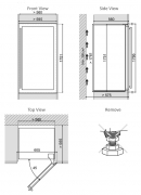 Dunavox Soul 89, Weink�hlschrank, Edelstahl, DX-89.246TSS. Mit 3 Jahren Garantie!