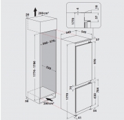 Privileg PCI 18S1, Einbau K�hl- Gefrierkombination, EEK: F, mit 5 Jahren Garantie!