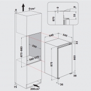 Privileg PRC 9GS1, Einbau K�hlschrank mit Gefrierfach, EEK: F, mit 5 Jahren Garantie!