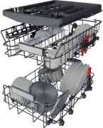 Bauknecht BSIO 3O35 PFE X, Geschirrspler vollintegrierbar, 45 cm, EEK: D, mit 5 Jahren Garantie!