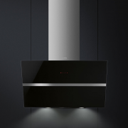SMEG KCV80NE Wandhaube Kopffrei, Schwarz, 80 cm, mit 5 Jahren Garantie!