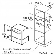 Neff SeamlessCombination 45 + 14cm Graphite Grey, Z11SZ60G0