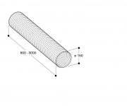 Neff Aluflex-Rohr rund 150, Z93XXX1X1