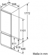 Neff KI6876DD0 N70, FreshSafe 2 Einbau K�hl-Gefrierkombination, 177,5 cm, EEK: D, mit 5 Jahren Garantie!