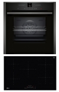 Neff NC5780FI, SET Einbaubackofen B57CR22G0 + Induktionskochfeld T48FD23X2, mit 5 Jahren Garantie!