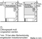 Neff NC5780TI, SET Einbaubackofen B57CR22G0 + Induktionskochfeld T48TS01N0, mit 5 Jahren Garantie!