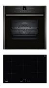 Neff NC2780FI, SET Einbaubackofen B27CR22G0 + Induktionskochfeld T48FD23X2, mit 5 Jahren Garantie!