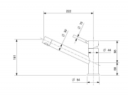 Reginox Oxon Einhandmischer, Festauslauf Hochdruck, Edelstahl geb�rstet, R34606