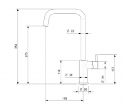 Reginox Leon Einhandmischer, Festauslauf Hochdruck, Copper Rose, R35269