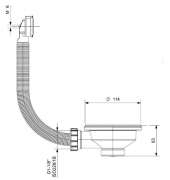 Reginox farbige Ablaufgarnitur Gold 3,5 R34903