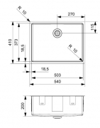 Reginox New Jersey 50x37, Edelstahlsp�le, R32992